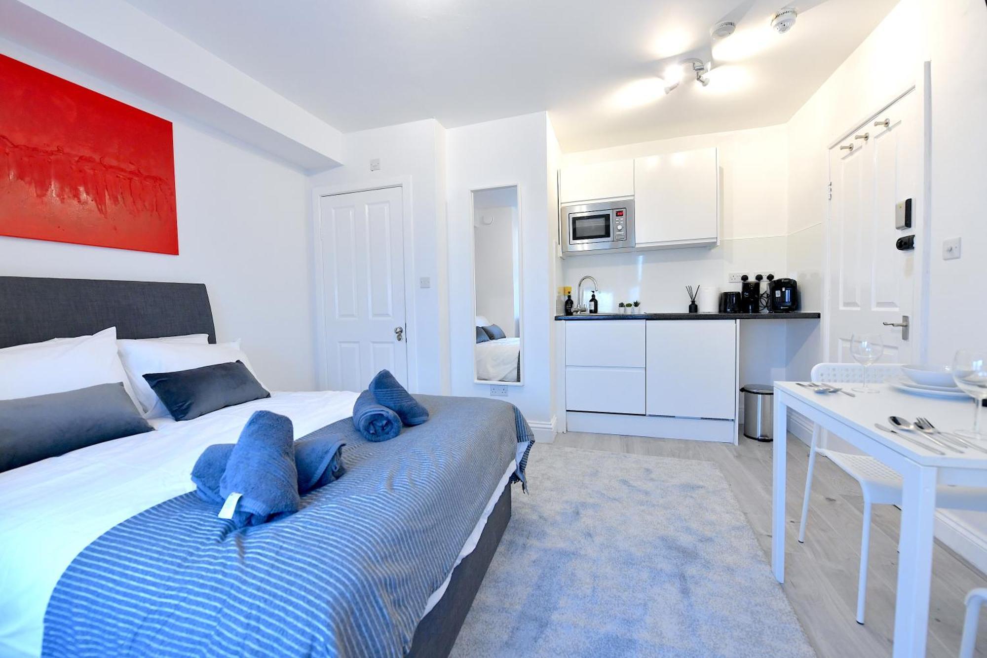 Stylish Studios By Luxestays Fulham London Bagian luar foto