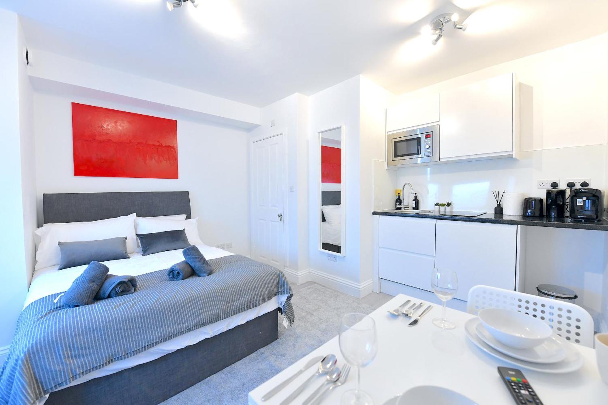 Stylish Studios By Luxestays Fulham London Bagian luar foto